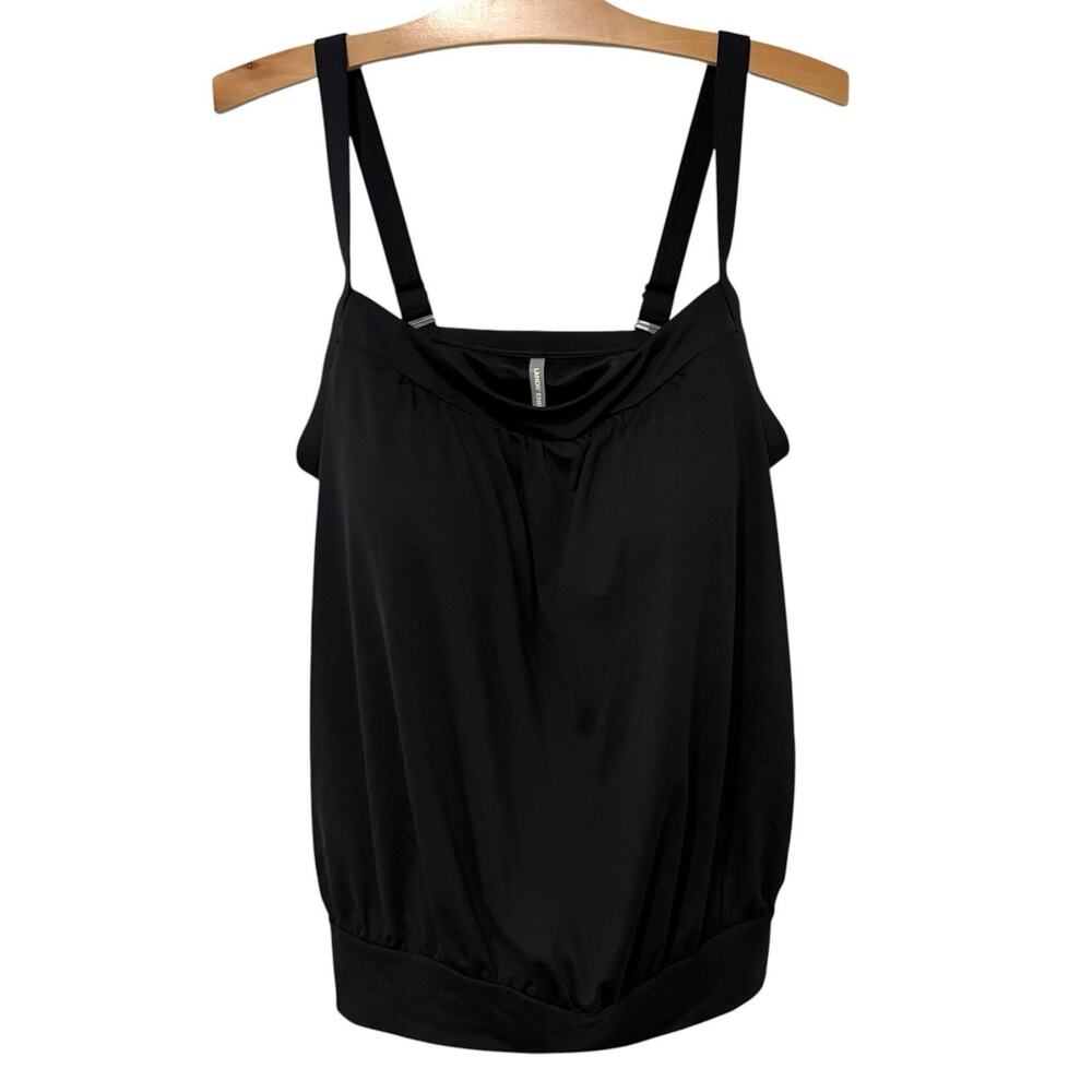 Lands End | Tankini Swim Top Black Flattering- Size 16 W